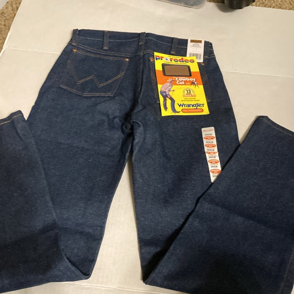 Wrangler pro rodeo competition jeans New size 30/36 - Picture 5 of 8